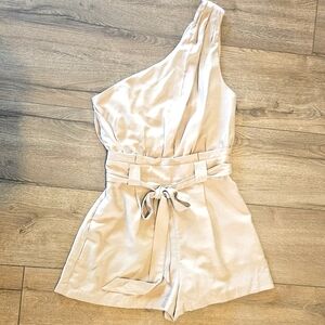 NWT's - DO+BE - Tan Single Shoulder Coulottes - Size Small